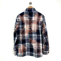 DESCENDANT MOSS CHECK LS SHIRT 02 M ブリーチ 加工 モス チェック ネル シャツ 長袖 柄 ディセンダント_画像2