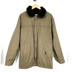 【90's USA製】VOLCOM winter coats カーキ M ジャケット アウター 襟付き ボア コート 冬 スノボ ボルコム