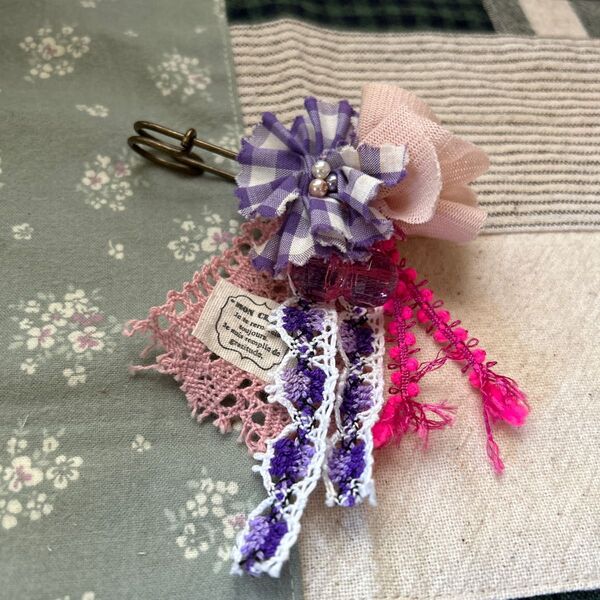 コサージュ ハンドメイド ブローチ