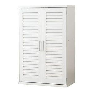  ventilation eminent! louver type shoes box [ width 60cm* single goods ]( shoe rack * entranceway storage )SLB-9060-1-WH white 