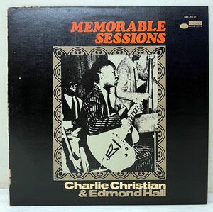 P67305▲国内盤 Charlie Christian & Edmond Hall/MEMORABLE SESSIONS LPレコード ブルーノート/BLUE NOTE/NR-8101