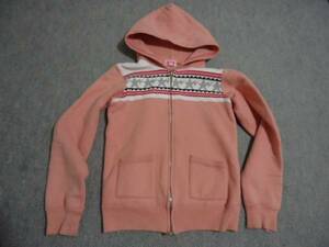  genuine article Ape BAPY APEE snow pattern parka ..STA Aoyama BAPE pink superior article M