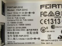 Ω ZL1 13524＃ 保証有【 FAP-221C 】（FORTIAP-221C + PD-3501G/AC）FORTINET 無線アクセスポイント + PoE インジェクタ 領収書発行可能_画像5