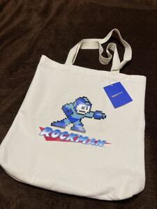 【新品】ロックマン トートバッグ 新品タグ付き カプコン CAPCOM Rockman/ファミコン ドット レトロ ゲーム カプコン カバン トート