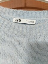 ZARA　ニット　水色　sサイズ　ザラ　トップス　ブルー_画像2