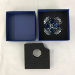 SWAROVSKI スワロフスキー 2015年 SCS会員限定 Peacock Flower ピーコックフラワー 置物