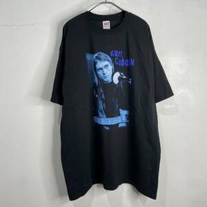 送料無料☆ 00s☆KurtCobain☆ニルヴァーナ☆バンドTシャツ☆2X☆カートコバーン