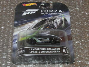 Hot Wheels ホットウィール FORZA MOTORSPORT ランボルギーニ GALLARDO LP 570-4 SUPERLEGGERA 未開封品 ケース難有