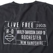 Harley-Davidson ビッグサイズ ロングTシャツ スウェットシャツ ブラック (3XL) ハーレーダビッドソン_画像9