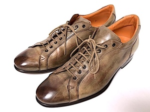 二点以上で送料無料！ 2A42 MUSTO メンズ 7 グラデーション レースアップ カジュアル 紳士靴 レザー ビジネスシューズ 革靴 茶 ブラウン