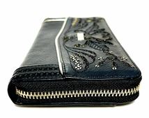 【新品未使用】ANNA SUI 財布 黒 ラウンドファスナー 金 ゴールド アナスイ_画像3