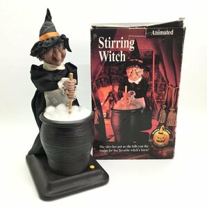 ■Animated Stirring Witch ハロウィン グッズ 魔女 人形 1994 動作確認済の画像1