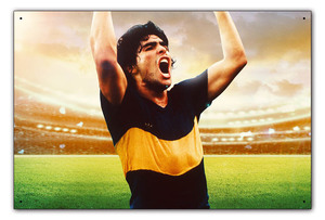 BDM010-ディエゴ マラドーナ Diego Maradona 神の手 アルゼンチン代表 サッカー soccerメタル プレート ブリキ看板 plate Tinplate 模写