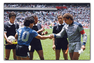 BDM025-ディエゴ マラドーナ Diego Maradona 神の手 アルゼンチン代表 サッカー soccerメタル プレート ブリキ看板 plate Tinplate 模写