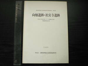 発掘調査報告書 向畑遺跡・社宮寺遺跡 / 静岡県埋蔵文化調査研究所 1992年 縄文時代 弥生時代 遺構