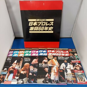 ★良品 データファイル 日本プロレス 激闘60年史 記憶に残る名勝負&事件満載 集めて楽しむビジュアル大百科 馬場/猪木 資料 コレクション★