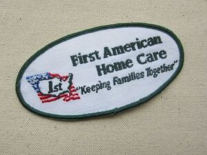 First American Home Care ファースト アメリカン ホーム ケア ワッペン 刺繍/キャップ 企業 古着 アメリカ アメカジ ② 449