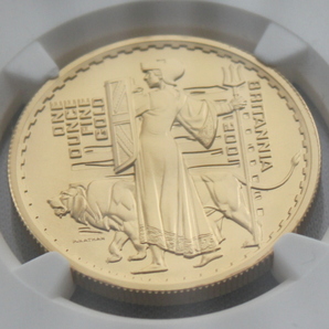2001年 イギリス ブリタニア ライオン 100ポンド 金貨 NGC PF70UC 最高鑑定品！！の画像5