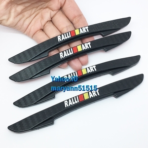 RALLIART door guard profitable 4 pieces set! corner protector strip bumper garnish mirror scratch prevention Ralliart Mitsubishi Mitsubishi