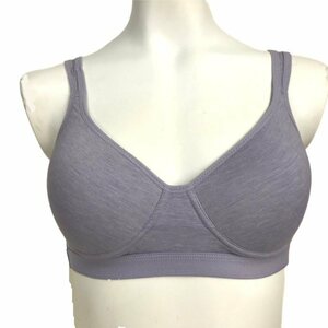  sports bra mold cup bla lavender L size joting not brassiere yoga bla non wire large size easily bla cotton . new goods 