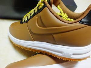 新品 定価17280円 LF1 DUCKBOOT LOW 27cm NIKE ルナ フォース 1 ダックブーツ AF 1 AIR FORCE 1 撥水 エアフォース ワン キャメル