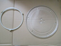 中古 クリスタル電器電子レンジ CMO-522BL 用の 丸皿 ターンテーブル　　　径：約260mｍ　　（A16)_画像1