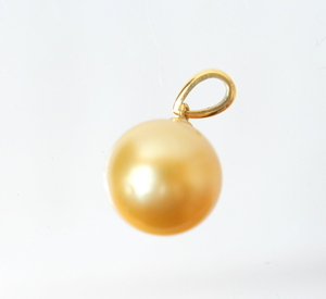 K18 South Sea Gold Pearl (около 12 мм) подвесной верх