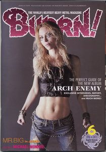 ■BURRN!■2011年6月号ポスター付き　ARCH ENEMY/UNISONIC/MR. BIG