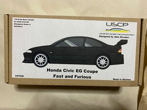 USCP 1/24 SCALE Honda Civic EG COUPE F&F