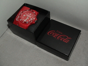 ラウンドワン期間限定キャンペーン品　コカコーラ　腕時計　レッド　赤＜未使用新品＞