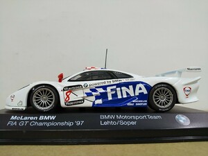 ■BMW特注 ミニチャンプス 1/43 McLaren BMW FIA GT Championship ’97 BMW Motorsport Team Lehto/Soper マクラーレン レーシングミニカー