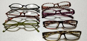 UVカットグラス サングラス ファッショングラス 7本セット 伊達眼鏡 レディース 女性用