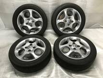 ホンダ純正 14インチ 14x4.5Ｊ+45 PCD 100 4H アルミホイール タイヤ 165/55R14 中古 ライフ ゼスト ディーバ 流用等_画像1