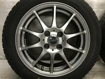 CROSE SPEED PREMIUM クロススピード プレミアム アルミホイール 15インチ 15×6J +53 PCD 100 4H DUNLOP タイヤ 185/55R15 中古_画像7