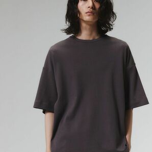 WYM LIDNM ウィム バイ リドム 36G DRAPE OVERSIZED T-SHIRT アッシュブラウン 茶色 L