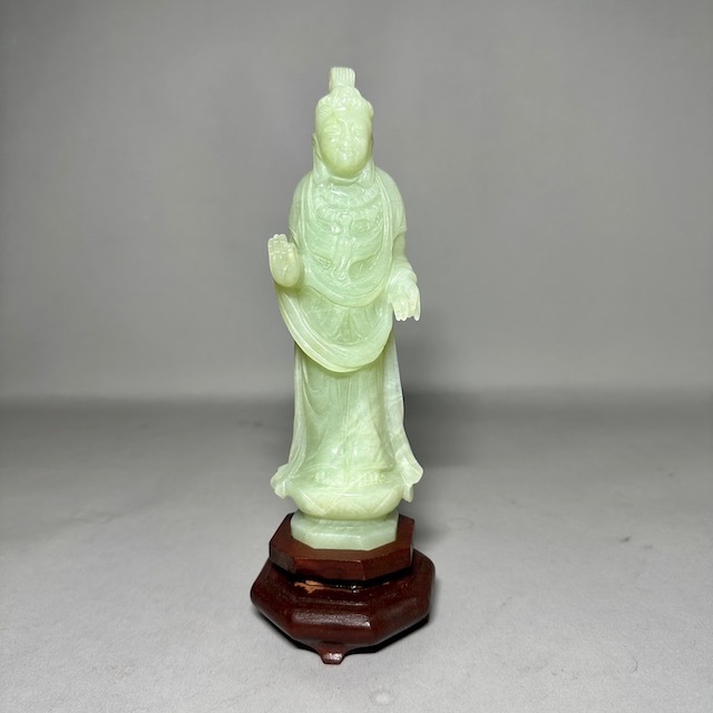 オリジナル aunkyo様専用 中国 玉石白玉彫刻 玉器 環 装飾品 C 3756E