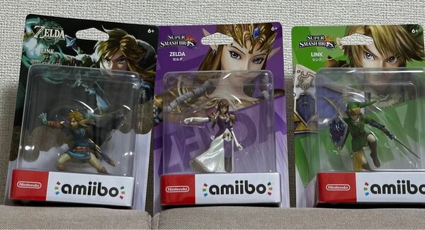 新品未開封　amiibo ゼルダの伝説３個セット