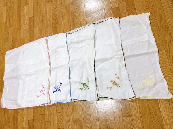 美品 コットン クッションカバー 5色セット