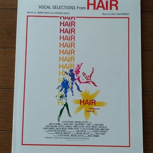 ピアノ弾き語り譜★ヘアー ミュージカル Vocal Selections from Hair ガルト・マクダーモット Galt MacDermot ジェームズ・ラド James Radoの画像1