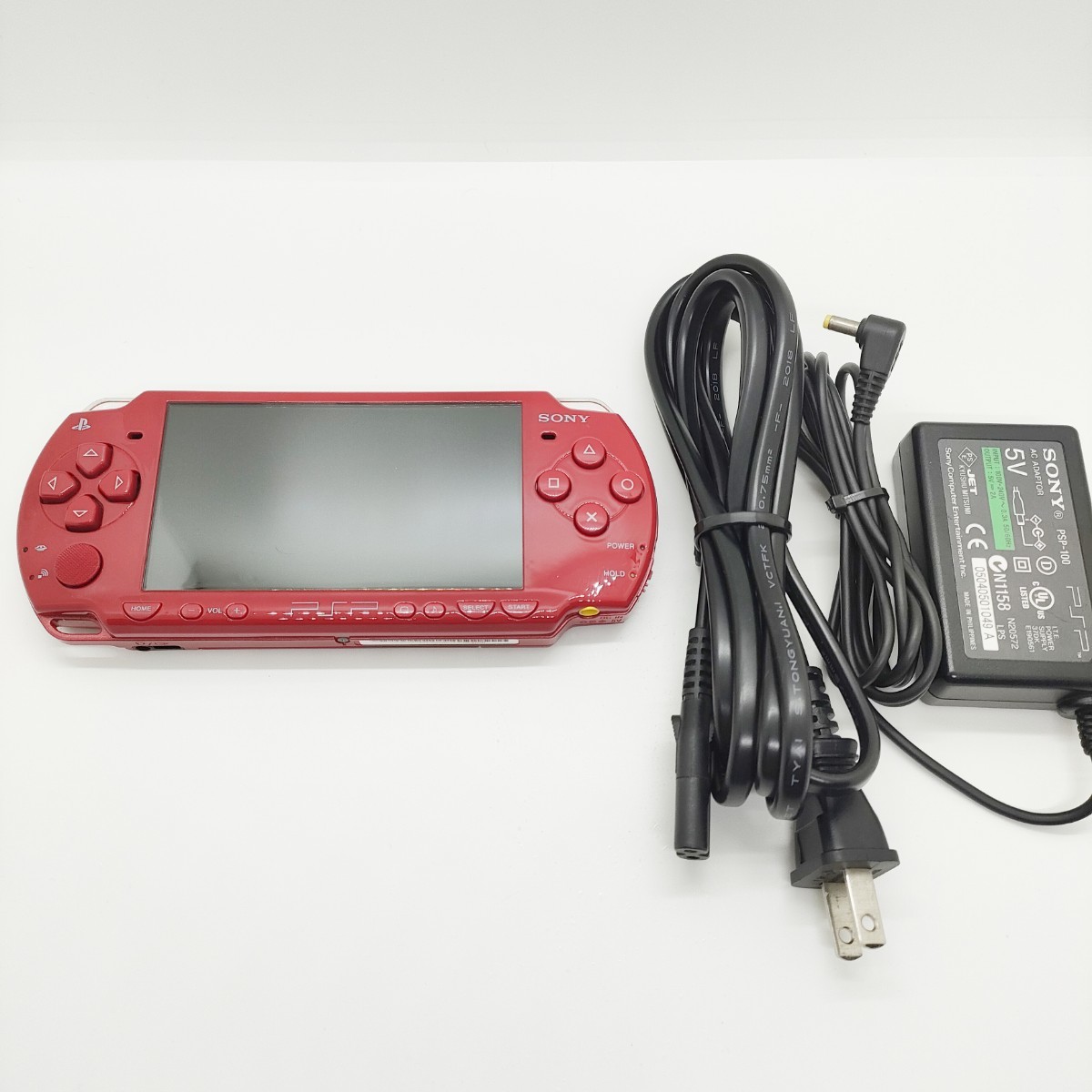 品質証明書付き 量販店展示品 SONY プレイステーション・ポータブル ディープ・レッド ワンセグパック PSP-2000DRX メーカー生産終了品  数量限定発売