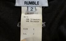 RUMBLE ランブル タンクトップ SIZE:2 黒 送料215円～_画像8