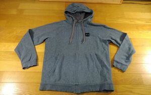 UNDER ARMOUR アンダーアーマー ZIP UP パーカー SIZE:SM グレー 送料510円～