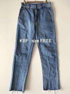 古着☆KBF ダメージ加工 デニムパンツ カットオフ アーバンリサーチ