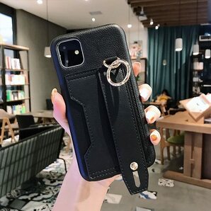 iPhoneケース 高級レザー ス♪マホケース ストラップ カードケース iphone12 12mini 12pro 12promax 11 11pro 11promax XR X/Xs 7/8/SEの画像7