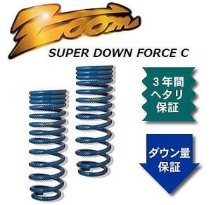 ズーム スーパーダウンフォースC ローダウンサスペンション ZNI104003FDC 入数：フロント左右 ニッサン ルネッサ PNN30 KA24DE 4WD 2400cc