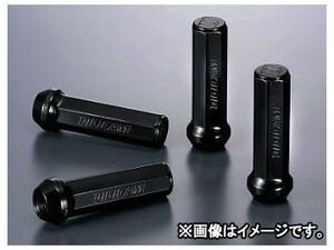 デジキャン クロモリレーシングナット ブラック 7角袋 P1.25 70mm CN7F7012BK-DC 入数：1セット(4本入) スバル レガシィ ツーリングワゴン