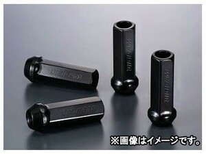 デジキャン クロモリレーシングナット ブラック 17HEX貫通 P1.5 60mm CN6K6015BK-DC 入数：1セット(4本入) レクサス RX