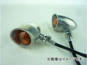 2輪 AP オレンジ電球レンズ クローム ハーレー汎用 AP-HP-ZJ-L-632