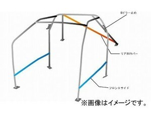 オクヤマ ロールバー 729 611 1 スチール ダッシュボード貫通 9P No.12 2名 スズキ スイフト ZC32S 5ドア ノーマルルーフ