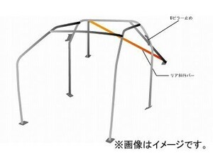 オクヤマ ロールバー 715 055 1 スチール ダッシュボード貫通 7P No.7 2名 トヨタ 86 ZN6 内装付車用 3ドア ノーマルルーフ